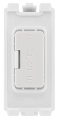 BG RFUSE 13A Grid White Fuse Holder