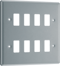 BG RMC8 Frontplate, 8 Gang