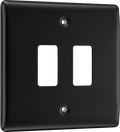 BG RNFB2 2 Module Grid Frontplate, Square