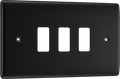 BG RNFB3 3 Module Grid Frontplate, Rectangular