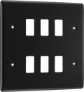 BG RNFB6 6 Module Grid Frontplate, Square