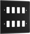 BG RNFB8 8 Module Grid Frontplate, Square