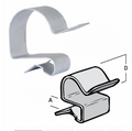 Britclips CR412  Cable Run Clip 4-7mm Flange(Pack Size 25)
