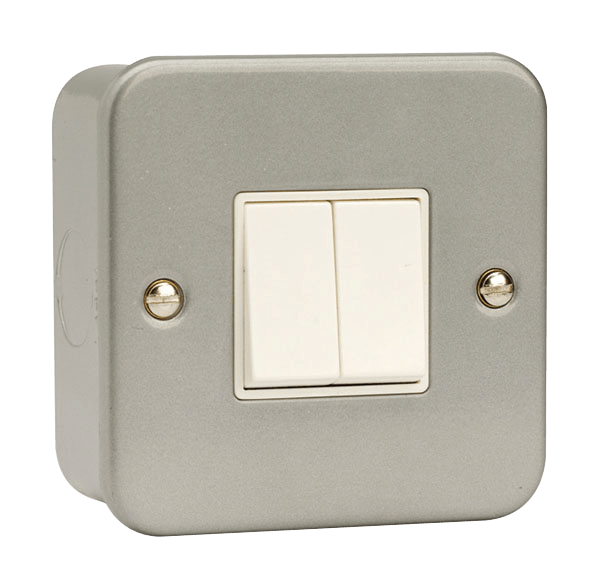 Click Scolmore CL012B 2 Gang 2 Way 10AX Switch