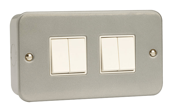 Click Scolmore CL019 4 Gang 2 Way 10AX Switch