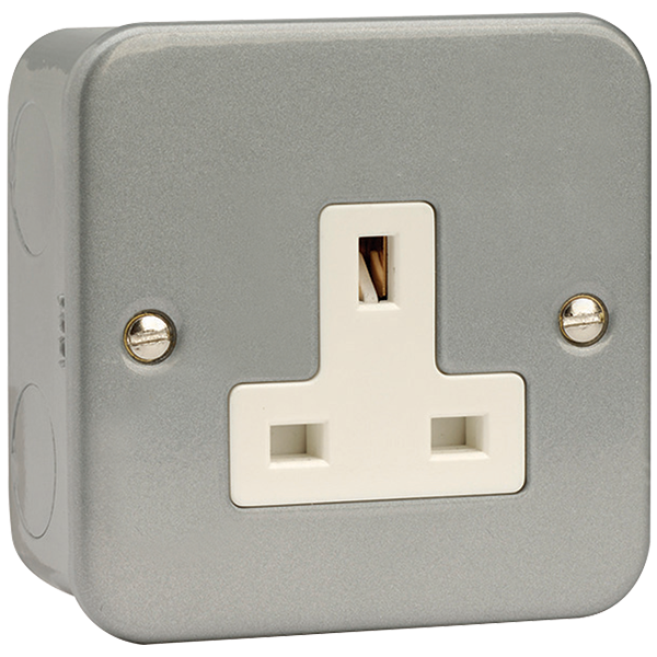 Click Scolmore CL030 1 Gang 13A Unswitched Socket Outlet