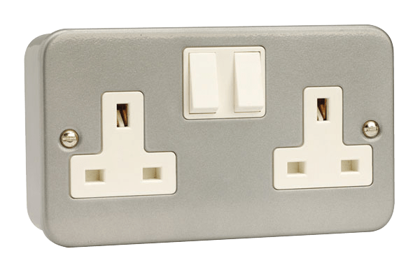 Click Scolmore CL036 2 Gang 13A DP Switched Socket Outlet