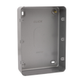 Click Scolmore CL090B 2G 3 ROW MC BACK BOX - 50MM DEEP-NO K/O