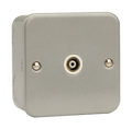 Click Scolmore CL158 1 Gang Isolated Coaxial Socket Outlet