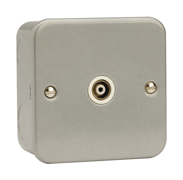 Click Scolmore CL158 1 Gang Isolated Coaxial Socket Outlet
