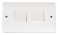 Click Scolmore CMA019 10AX 4 Gang 2 Way Plate Switch