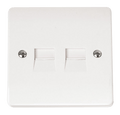 Click Scolmore CMA122 Twin Telephone Outlet - Master