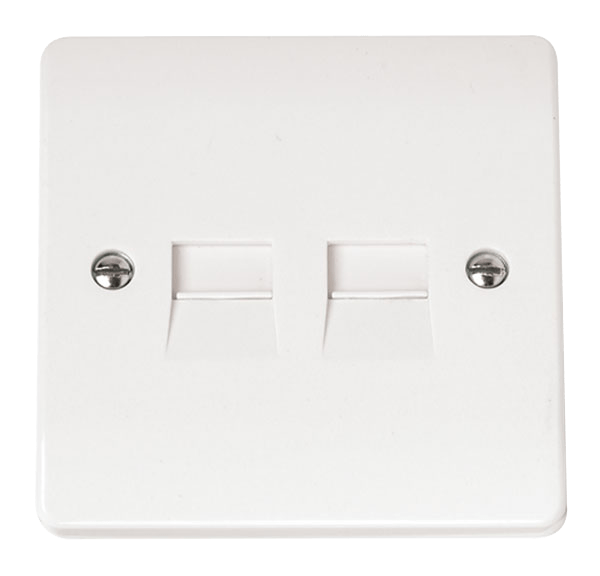 Click Scolmore CMA122 Twin Telephone Outlet - Master