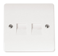 Click Scolmore CMA127 Twin Telephone Outlet - Secondary