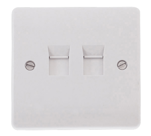 Click Scolmore CMA132 Double CAT-5e Outlet