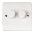 Click Scolmore CMA162 CMA 2GANG 2WAY 100W LED DIMMER SWITCH