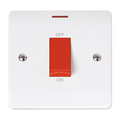 Click Scolmore CMA2201 Mode - 50A 1 Gang Double Pole Switch With LED - Red Rocker