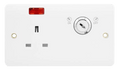 Click Scolmore CMA675 13A 1G DP Key Lockable Socket With Neon