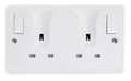 Click Scolmore CMA736 13A 2G DP O/B Switched Locating Plug Socket