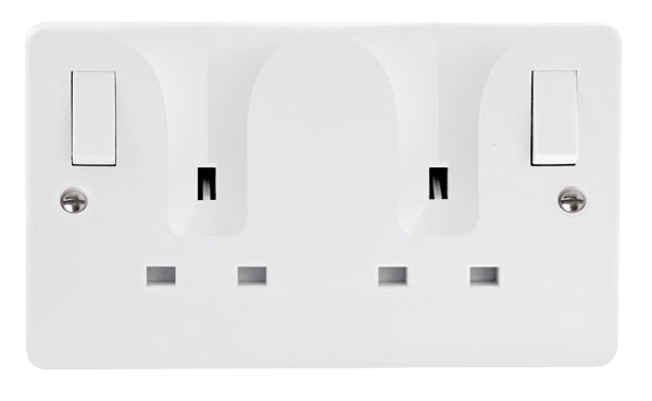 Click Scolmore CMA736 13A 2G DP O/B Switched Locating Plug Socket