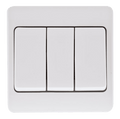 Click Scolmore CMA813 10AX 3 Gang 2 Way Wide Rocker Switch