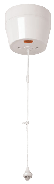 Click Scolmore PRW213 50A DP Round Pull Switch With Mechanical 'On/Off' And Neon C/W Pattress
