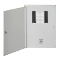 Crabtree 18LS06MR 6-Way 125A Surface 3P+N Distribution Board