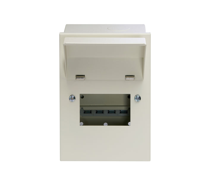 Crabtree 504-0A 4 Module All Metal Enclosure