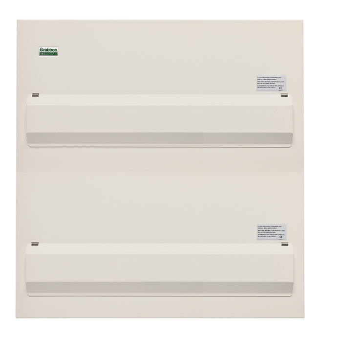 Crabtree 530-DFLA Consumer Unit Flush Lid Assembly, 30 Module