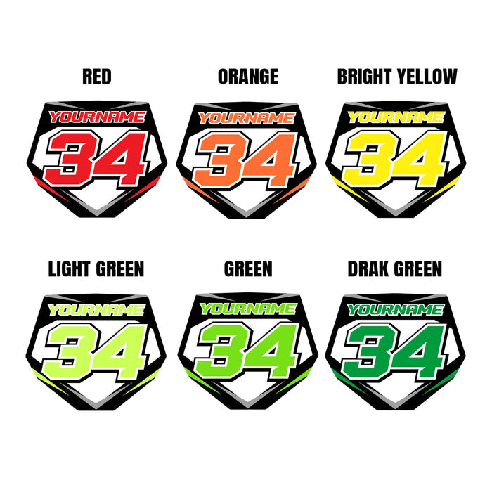 Custom Acrylic MX Racing Number Plate Keychain in MX04 style by StickerBao, featuring a vibrant racing number design.