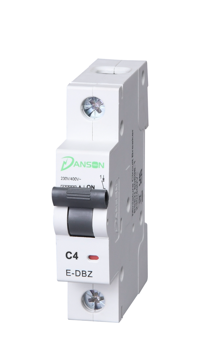 Danson E-DBZC104 MCB 10kA 4A SP Single Module C-Curve