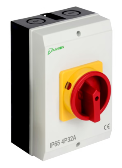 Danson R324PAC IP65 Surface Mounted 32A 4 Pole Rotary Isolator A.C.