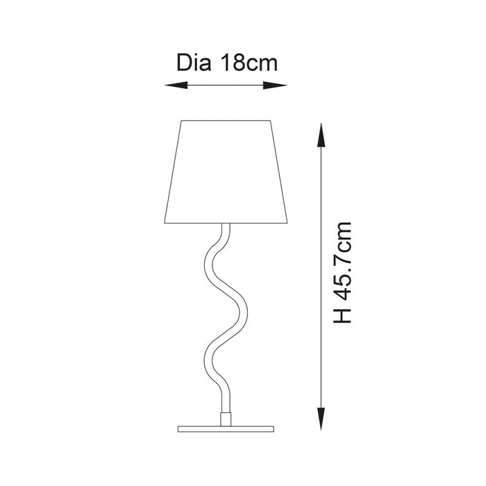 Endon 100958 Wriggle 1lt Table