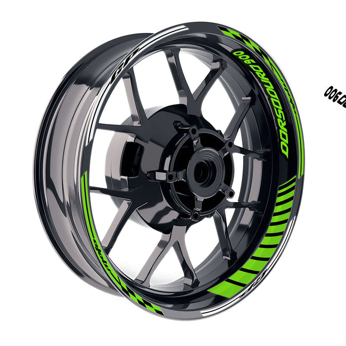 Fit Aprilia Dorsoduro 900 Logo GP 17 inch Rim Wheel Stickers Racing Check