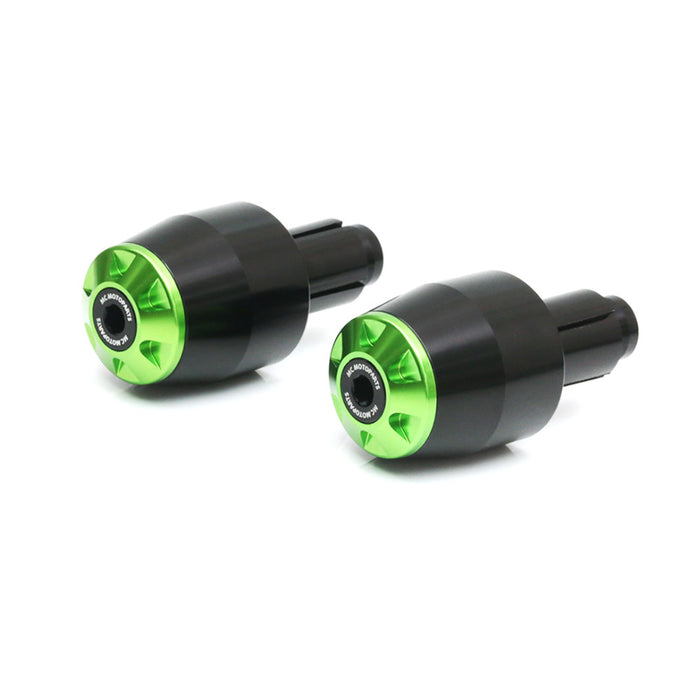 Black CNC bar ends for Benelli 1130 TNT, BN302 Storm, and 899 models by MC Motoparts, featuring durable metal construction.