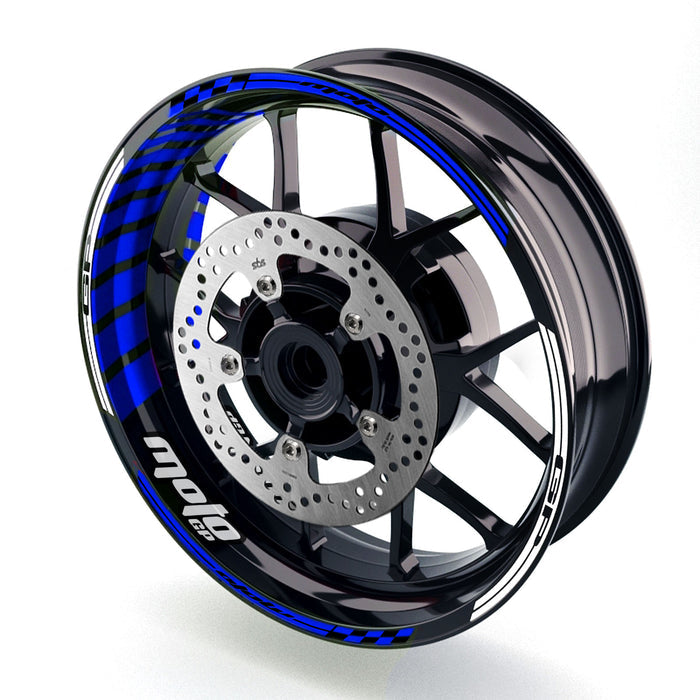 Fit Ducati 899 Panigale Logo Moto GP Stripe 17 inch Wheel Rim Sticker - MC Motoparts