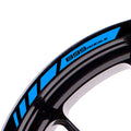 Ducati 899 Panigale wheel rim edge sticker with StickerBao logo, black and white decal for motorcycle wheel customization.