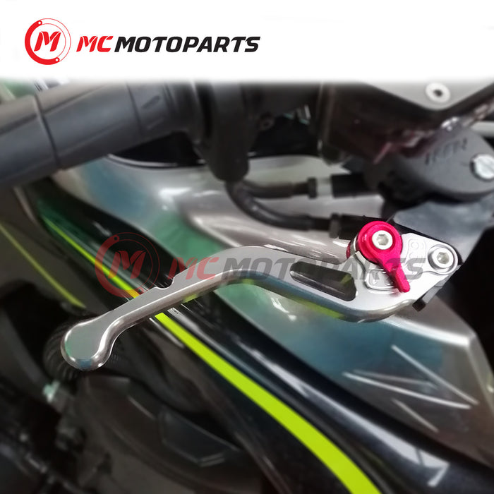 MC Motoparts CNC short GP brake and clutch levers for Ducati 959, 899, 1199, 1299 Panigale S, featuring adjustable design