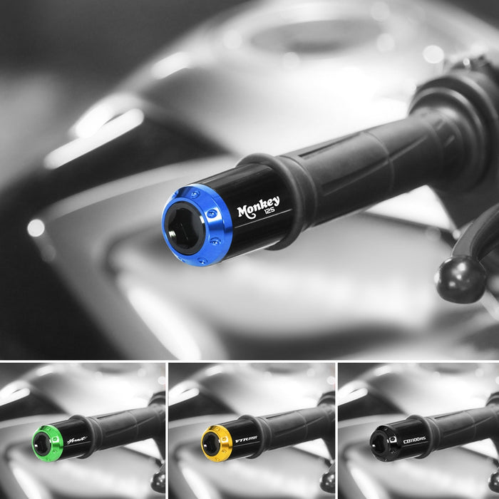Fit Honda CB 650F 2018-2019 Engraved Logo ATOM Bar Ends - MC Motoparts