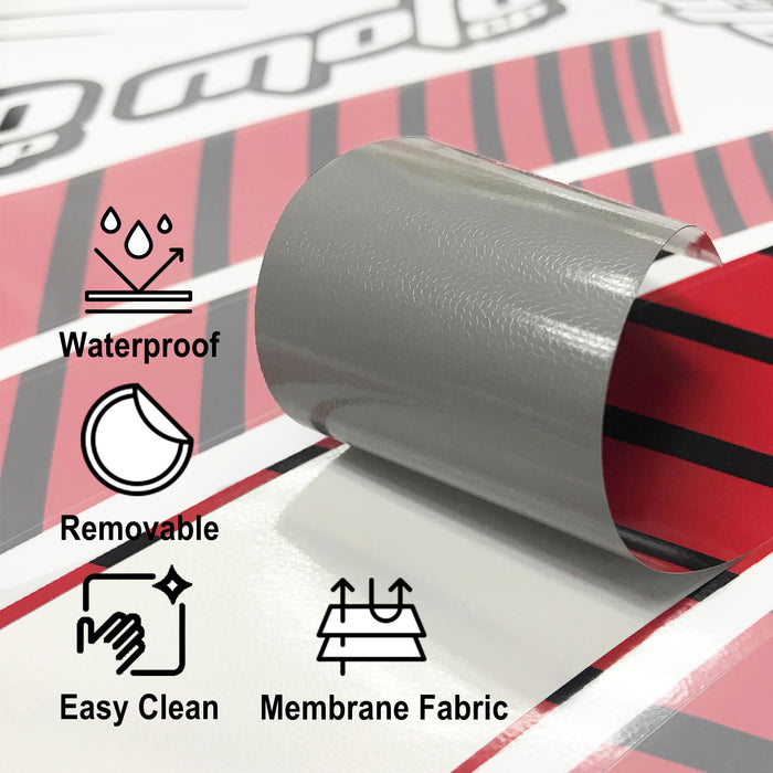 Fit Honda CB1000R Logo Moto GP Stripe 17 inch Wheel Rim Sticker - MC Motoparts