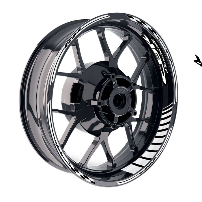 Honda CBR1000RR 2004-2019 Moto GP stripe wheel rim sticker, 17-inch rim decal with logo design by StickerBao.