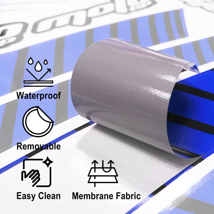 Fit Honda CBR1000RR CBR650R Logo Moto GP Stripe 17 inch Wheel Rim Sticker - MC Motoparts