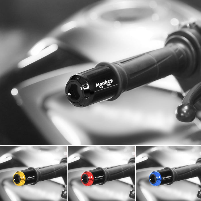 Fit Honda Shadow VT750 2001-2015 Engraved Logo ATOM Bar Ends - MC Motoparts