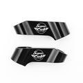Honda Super Cub C125 mirror extender riser by MC Motoparts, engraved logo side mirror extender for improved visibility.