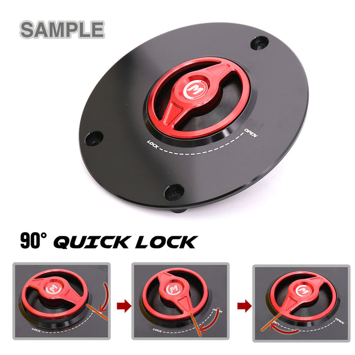 Detail about fuel cap Fit Kawasaki Vulcan S 650 REVO Quick Lock Fuel Cap