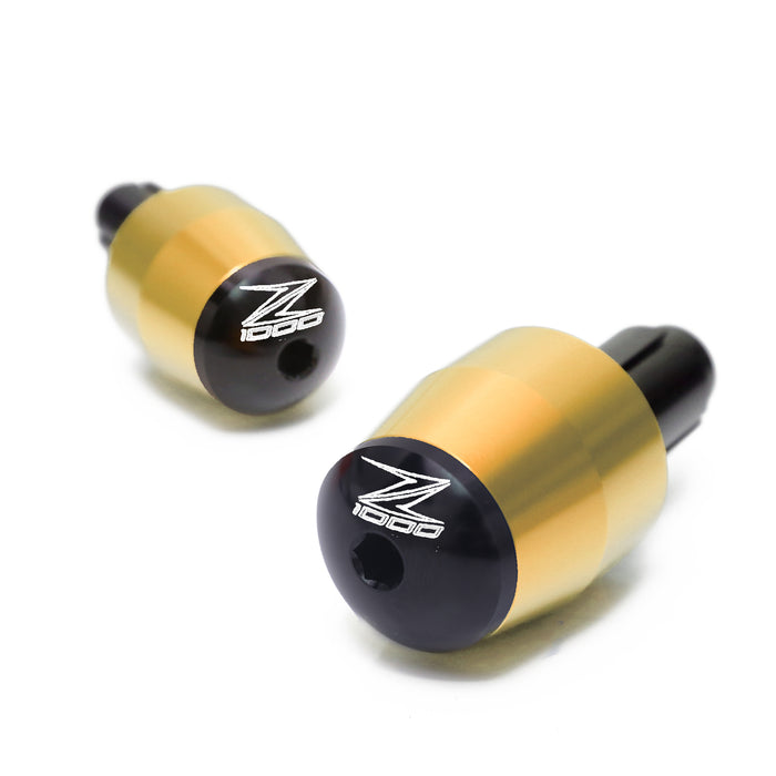 Fit Kawasaki Z1000 Engraved Logo LIM Handle Bar Ends - MC Motoparts