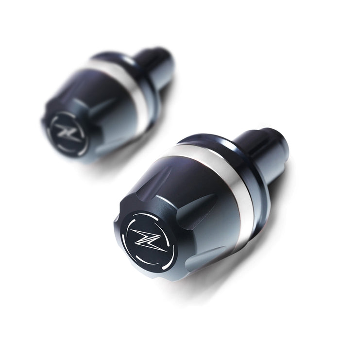 Fit Kawasaki Z125 Pro 2016-2019 Engraved V-Ranger Bar Ends - MC Motoparts