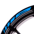 Kawasaki Z900RS wheel rim edge sticker with StickerBao logo, black and silver decal for motorcycle wheel decoration.