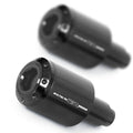 Black MC Motoparts engraved logo ATOM bar ends for Suzuki GSX-R 1000 2001-2016 motorcycle handlebar ends.
