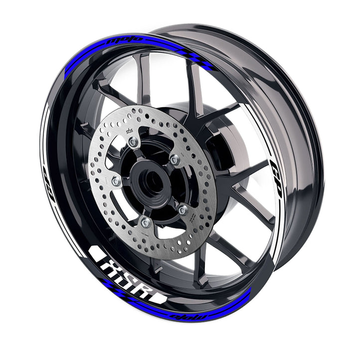 Fit Yamaha XSR 700 900 Logo Moto GP Check 17 inch Wheel Rim Sticker - MC Motoparts